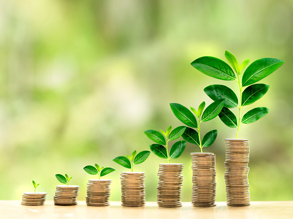 Coin stacks growing incrementally 